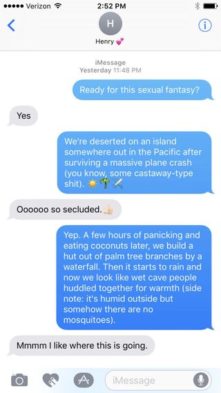 Safe Sex With Fantastic - 6 Women Texted Guys Their Most Secret Sex Fantasies â€” Here's ...