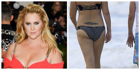 <p>The comedienne has always been unapologetic for the so-called "flaws" that Internet trolls attack her over, even incorporating body image issues into her&nbsp;<em data-verified="redactor" data-redactor-tag="em">Inside Amy Schumer&nbsp;</em><span class="redactor-invisible-space" data-verified="redactor" data-redactor-tag="span" data-redactor-class="redactor-invisible-space">sketches. Schumer addressed&nbsp;her haters head-on <a href="https://www.instagram.com/p/BIA2BMShPjv/" target="_blank" data-tracking-id="recirc-text-link">in a sassy Instagram post</a> of herself walking on a beach with her brother-in-law (shot from behind), calling attention to her cellulite and&nbsp;"the audacity of hips" in her caption.</span></p>