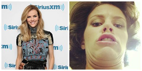 <p>Even world-famous beauties can have extra chins! The actress-model wasn't afraid to laugh at herself. Decker <a href="https://www.instagram.com/p/cIgbSDDD-7/" target="_blank" data-tracking-id="recirc-text-link">posted a silly photo on Instagram</a>, inviting&nbsp;her followers to play "a little game" with her called "Count the Chins."</p>