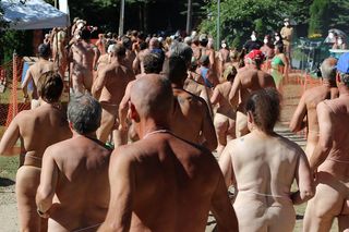 People, Human body, Barechested, Chest, Summer, Crowd, Muscle, People in nature, Trunk, Back, 