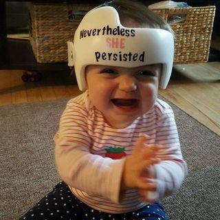 Child, Cool, Toddler, Baby, Headgear, Photo caption, Happy, Baby laughing, Smile, Cap, 
