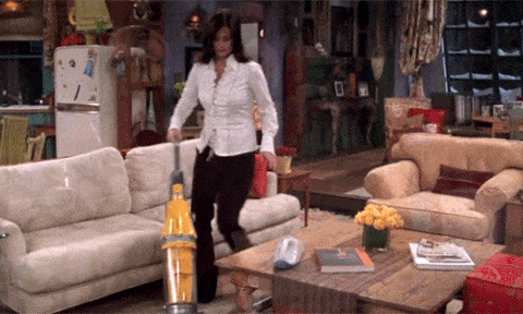 Monica Geller Cleaning