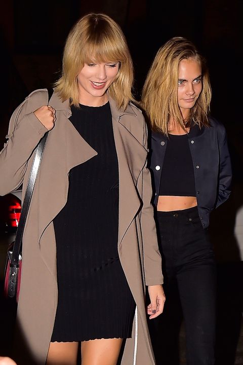 <p>Yet again, Swift and a friend dated the same man. The "I Knew You Were Trouble" songstress <a href="http://www.dailymail.co.uk/tvshowbiz/article-3294034/Taylor-Swift-admits-doomed-relationship-Harry-Styles-fragile.html" target="_blank" data-tracking-id="recirc-text-link">dated One Direction's Harry Styles</a> briefly in 2012 and 2013. The English model was <a href="http://www.eonline.com/news/483797/the-many-ladies-of-harry-styles-kendall-jenner-taylor-swift-cara-delevingne-many-more" target="_blank" data-tracking-id="recirc-text-link">rumored to be linked to Styles</a> as well later in 2013. Regardless, Swift and Delevingne seem completely unbothered by having dated the same guy – in the years since, they've&nbsp;hung out constantly and showered each other with love on social media.</p><p><strong data-redactor-tag="strong" data-verified="redactor">RELATED:</strong><span class="redactor-invisible-space" data-verified="redactor" data-redactor-tag="span" data-redactor-class="redactor-invisible-space">&nbsp;</span><a href="http://www.redbookmag.com/love-sex/relationships/g4087/celebrity-couples-not-married/"></a><strong data-redactor-tag="strong" data-verified="redactor"><a href="http://www.redbookmag.com/love-sex/relationships/g4087/celebrity-couples-not-married/" target="_blank" data-tracking-id="recirc-text-link">12 Celebrity Couples You Didn't Know *Weren't* Married</a></strong><br></p>