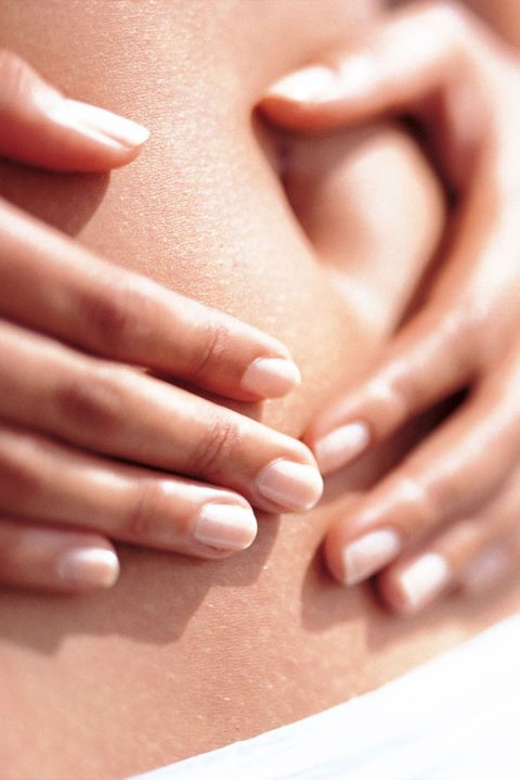 massage stomach to help a bloated stomach