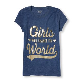 T-shirt, Clothing, White, Blue, Active shirt, Sleeve, Product, Text, Font, Top, 