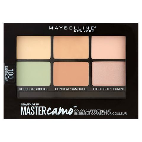 <p>Got a pimple or broken capillaries around your nose? Pat on a green-tinged cream—it'll cut redness so it's easier to hide. "Press the formula into skin with your finger, then stipple concealer over it for a natural-looking finish," says Lee. <span>The Maybelline New York FaceStudio Master Camo Color Correcting Kit in Light ($12.99; <a href="http://www.target.com/p/maybelline-face-studio-master-camouflage-palette-100-light-0-21-oz/-/A-51168674?sid=1865S&amp;ref=tgt_adv_XS000000&amp;AFID=google_pla_df&amp;CPNG=PLA_Health+Beauty+Shopping_Local&amp;adgroup=SC_Health+Beauty&amp;LID=700000001170770pgs&amp;network=g&amp;device=c&amp;location=9004072&amp;gclid=CP_Xqqvi_tICFY-Fswodum0OUg&amp;gclsrc=aw.ds" target="_blank" data-tracking-id="recirc-text-link">target.com</a>) comes with a green corrector, plus concealer.</span></p><p><span><strong data-verified="redactor" data-redactor-tag="strong">RELATED:&nbsp;<a href="http://www.redbookmag.com/beauty/makeup-skincare/g2992/get-rid-of-blotchy-skin/" target="_blank" data-tracking-id="recirc-text-link">4 Easy Hacks to Fix Your Red, Blotchy Skin</a><span class="redactor-invisible-space"><a href="http://www.redbookmag.com/beauty/makeup-skincare/g2992/get-rid-of-blotchy-skin/"></a></span></strong><br></span></p>