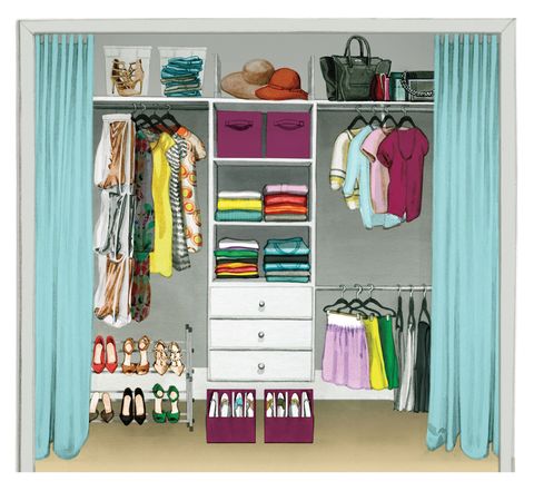 Closet, Room, Clothes hanger, Furniture, Shelf, Wardrobe, Cupboard, Shelving, Door, 