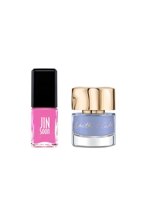 <p>JINsoon Nail Polish in Love ($18; <a href="http://jinsoon.com/love/" target="_blank" data-tracking-id="recirc-text-link">jinsoon.com</a>) +&nbsp;Smith &amp; Cult Nail Polish in Exit the Void ($18; <a href="http://www.smithandcult.com/color/exit-the-void.html" target="_blank" data-tracking-id="recirc-text-link">smithandcult.com</a>)</p><p><br></p>