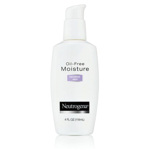 Neutrogena Oil-Free Moisture Sensitive Skin <p>You don't need to spend a chunk of money on a great moisturizer. You can grab this oil-free option at drugstores, and it's so gentle it'll work on any skin type — male or female. (; <a href="https://www.amazon.com/Neutrogena-Oil-Free-Moisture-Sensitive-Skin/dp/B000052YOX?th=1" target="_blank" data-tracking-id="recirc-text-link">amazon.com</a>)</p>