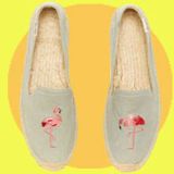 Footwear, Slipper, Shoe, Product, Yellow, Espadrille, Sock, 
