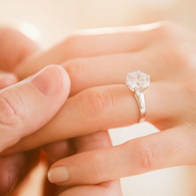 Ring, Engagement ring, Finger, Wedding ring, Hand, Skin, Wedding ceremony supply, Jewellery, Diamond, Fashion accessory, 