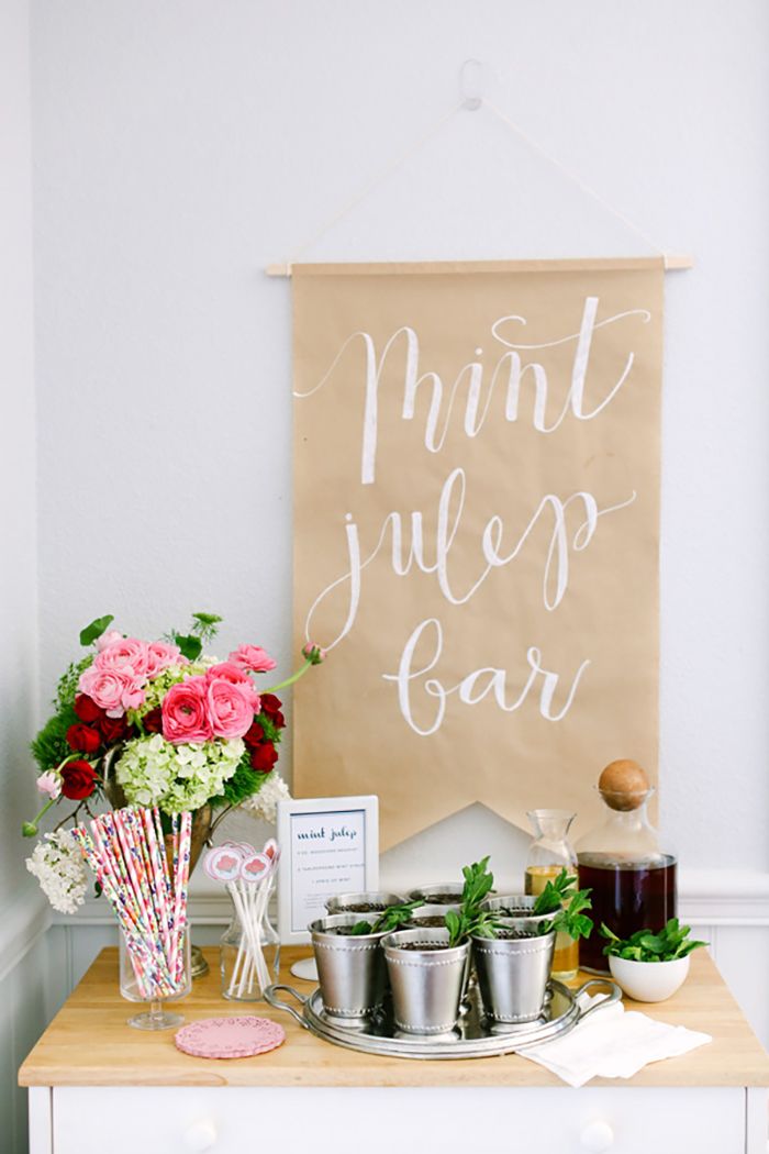 Kara's Party Ideas DIY Kentucky Derby Viewing Party Floral Arrangement