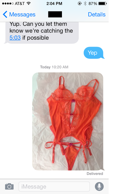 lingerie text