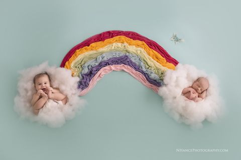 rainbow babies photo shoot