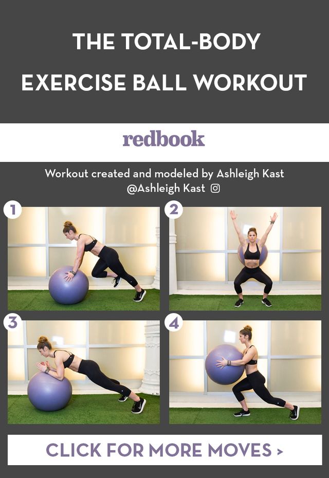 Total Body Exercise Ball Workout - Best Stability Ball Exercises