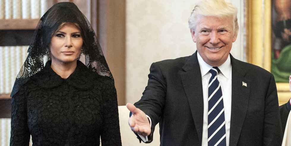Donald Trump & Melania Trump Holding Hands