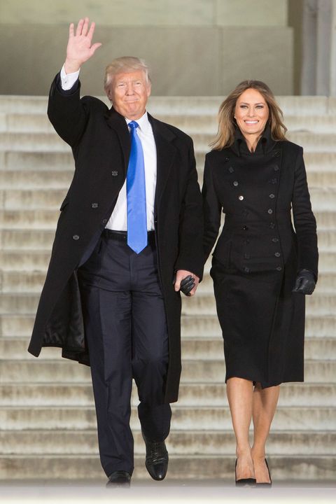 Donald Trump & Melania Trump Holding Hands