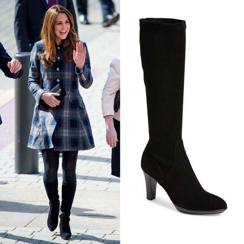 <p>Skirts, pants, dresses, with&nbsp;tights, without&nbsp;tights, you name it. These boots go with <em data-verified="redactor" data-redactor-tag="em">everything</em>, and are&nbsp;<a href="http://www.cosmopolitan.com/uk/fashion/celebrity/g4618/kate-middleton-shoes-pumps-wedges/" target="_blank" data-tracking-id="recirc-text-link">a regular in Kate's wardrobe</a>. ($365; <a href="http://www.6pm.com/p/aquatalia-rumbah/product/8800095" target="_blank" data-tracking-id="recirc-text-link">6pm.com</a>)</p><p><strong data-redactor-tag="strong" data-verified="redactor"><a href="http://www.6pm.com/p/aquatalia-rumbah/product/8800095" target="_blank" class="slide-buy--button" data-tracking-id="recirc-text-link">BUY NOW</a></strong></p><p><strong data-verified="redactor" data-redactor-tag="strong">RELATED:&nbsp;<a href="http://www.redbookmag.com/life/a49903/kate-middleton-riding-horses/" target="_blank" data-tracking-id="recirc-text-link">Here's Why You'll Never See Kate Middleton On a Horse</a><span class="redactor-invisible-space"><a href="http://www.redbookmag.com/life/a49903/kate-middleton-riding-horses/"></a></span></strong><br></p>