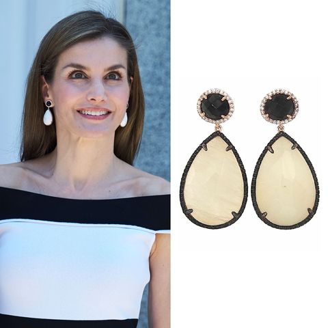 <p>Queen Letizia of Spain&nbsp;<a href="http://www.queenletiziastyle.com/blog" target="_blank" data-tracking-id="recirc-text-link">loves a good statement earring</a>, and these black onyx studs with white onyx teardrops certainly fit the bill. ($373;&nbsp;<a href="https://www.coolook.es/en/earrings/pendientes-luna-plata-rosa-y-onix-603.html" target="_blank" data-tracking-id="recirc-text-link">coolook.es</a>)</p><p><a href="https://www.coolook.es/en/earrings/pendientes-luna-plata-rosa-y-onix-603.html" target="_blank" class="slide-buy--button" data-tracking-id="recirc-text-link"><strong data-redactor-tag="strong" data-verified="redactor">BUY NOW</strong></a><br></p><p><strong data-redactor-tag="strong" data-verified="redactor">RELATED: </strong><a href="http://www.redbookmag.com/love-sex/relationships/features/g3907/commoners-who-married-royals/" target="_blank" data-tracking-id="recirc-text-link"><strong data-redactor-tag="strong" data-verified="redactor">20 Royals Who Have&nbsp;Married Commoners</strong></a> </p>