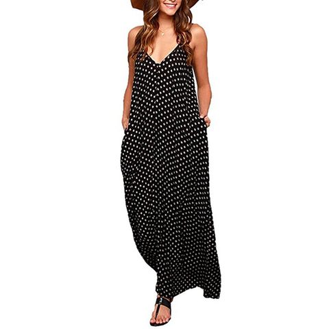 <p><span style="background-color: initial;" rel="background-color: initial;" data-verified="redactor" data-redactor-tag="span" data-redactor-style="background-color: initial;">Just like a t-shirt dress, a maxi dress offer maximum comfort with minimum fuss — with the added bonus of not requiring you to shave your legs. (Actually, you have official permission to never shave your legs when you're pregnant if you don't want to! If you can't see your own legs, does the hair even really exist?) Pretty much any stretchy maxi dress will do, but this floaty boho number will keep you cool and stylish now and work well after the baby is born, too.</span><br></p><p><em data-redactor-tag="em" data-verified="redactor">Women's Casual Maxi Dress, EXLURA, $18</em></p><p><a href="https://www.amazon.com/Exlura-Women-Casual-Strappy-XX-Large/dp/B071H8K92Y/ref=sr_1_24?ie=UTF8&amp;qid=1498765651&amp;sr=8-24&amp;keywords=maxi+dress+maternity&amp;tag=redbook_auto-append-20" data-tracking-id="recirc-text-link" target="_blank" class="slide-buy--button">BUY NOW</a></p><p><strong data-verified="redactor" data-redactor-tag="strong">RELATED:&nbsp;<a href="http://www.redbookmag.com/fashion/how-to/g573/best-maxi-dresses-for-body-type/" target="_blank" data-tracking-id="recirc-text-link">Find Your Best Maxidress</a><span class="redactor-invisible-space" data-verified="redactor" data-redactor-tag="span" data-redactor-class="redactor-invisible-space"><a href="http://www.redbookmag.com/fashion/how-to/g573/best-maxi-dresses-for-body-type/"></a></span></strong><br></p>