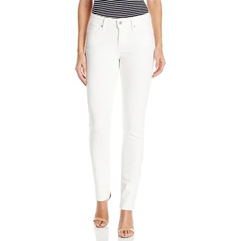 levis mid rise white skinny jeans