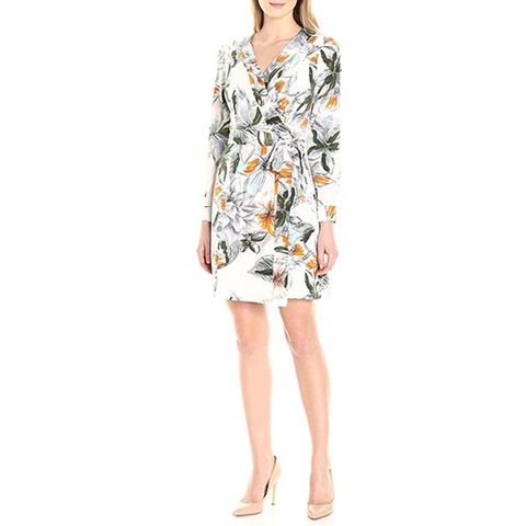 lark and ro floral wrap dress