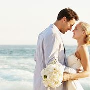 Photograph, Romance, Honeymoon, Bride, Ceremony, Wedding dress, Wedding, Gown, Love, Forehead, 