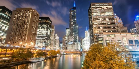<p>Flights to Chicago have a median price of $210.</p>