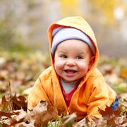 Child, People in nature, Leaf, Toddler, Baby, Autumn, Smile, Happy, Portrait photography, Fun, 