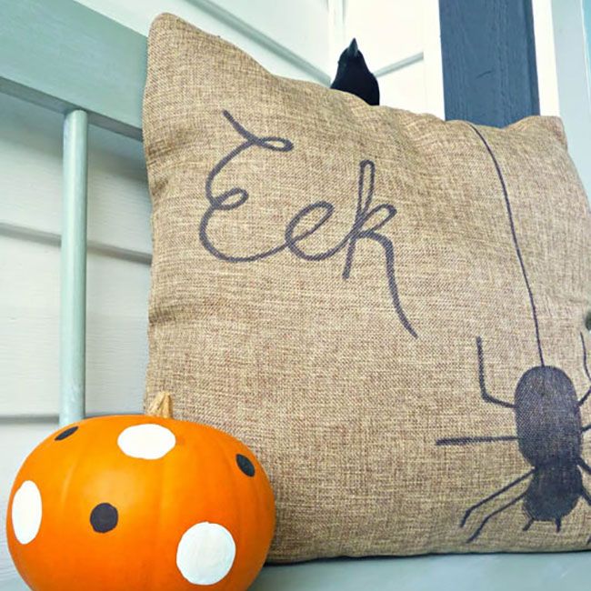 <p>This burlap pillow is&nbsp;decorated with just Sharpie — the blogger who made it went with a Halloween themed "eek" on one side and a Thanksgiving themed "grateful" on the other for even more versatility.&nbsp;</p><p><strong data-redactor-tag="strong" data-verified="redactor">See the full tutorial at <a href="http://thehappyhousie.porch.com/quickneasy-diy-two-sided-sharpie-pillow-for-fall/" target="_blank" data-tracking-id="recirc-text-link">The Happy Housie</a>.&nbsp;</strong></p><p><strong data-redactor-tag="strong" data-verified="redactor">RELATED:&nbsp;</strong><a href="http://www.redbookmag.com/beauty/g3524/fall-nail-designs-art/" target="_blank" data-tracking-id="recirc-text-link"><strong data-redactor-tag="strong" data-verified="redactor">30 Fall Nail Designs You're Going to Fall In Love With</strong></a></p>