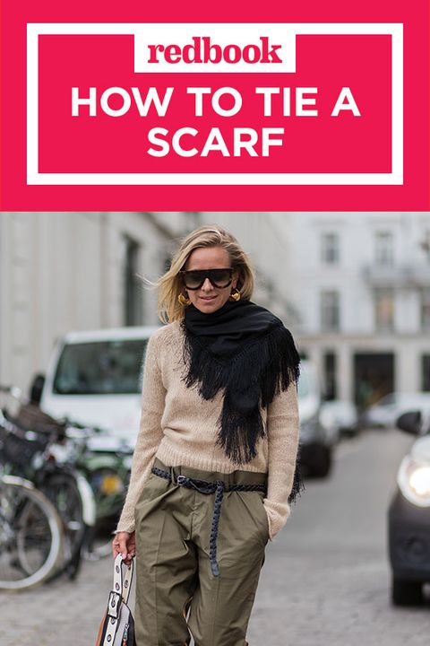 How to Tie a Scarf - 11 Cute Ways to Wear a Scarf This Fall