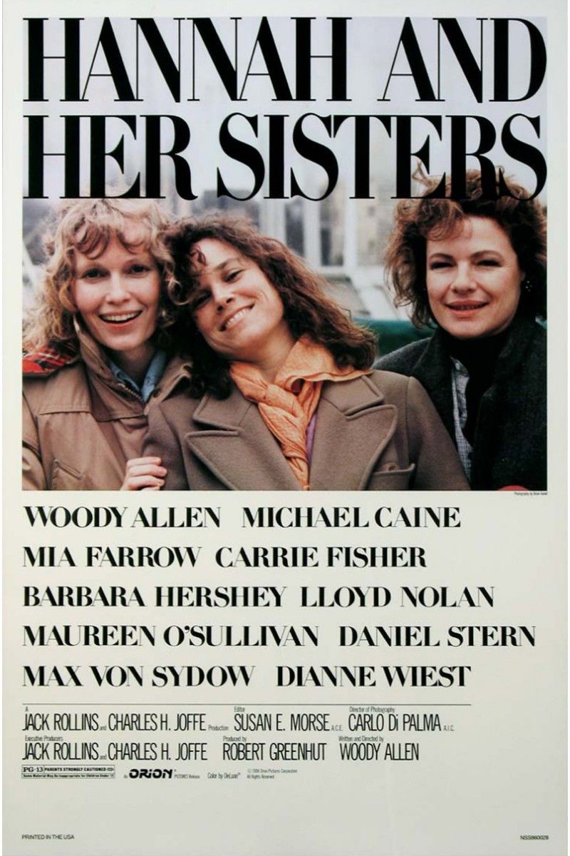 <p>One of Woody Allen's first majorly successful films, <i data-redactor-tag="i">Hannah and Her Sisters</i> focuses on the complex relationship between Hannah (Mia Farrow), her sisters Lee (Barbara Hershey) and Holly (Dianne Wiest), and her husband Elliot (Michael Caine).</p>