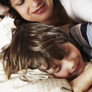 co-sleeping with 8-year-old index