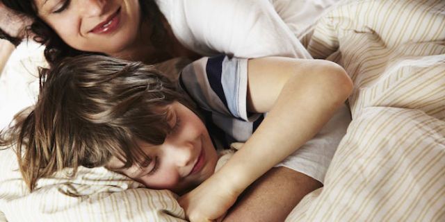 co-sleeping with 8-year-old index