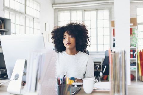 <p>If you find yourself slacking off because you're either too distracted or too upset to focus on the tasks at hand, it's time to take action. Opening up to a <a href="http://www.redbookmag.com/life/money-career/news/a51580/how-to-make-friends-at-work/" target="_blank" data-tracking-id="recirc-text-link">trusted colleague</a> — or supervisor, if you feel comfortable doing so — can help. If your office support system isn't enough, it may be time to seek professional help. Knowing that you'll have a dedicated&nbsp;45 minutes or an hour every week to hash things out in a safe space may make it easier to focus on the stuff right in front of you.</p>