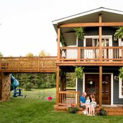 House, Building, Property, Backyard, Cottage, Log cabin, Home, Grass, Deck, Wood, 