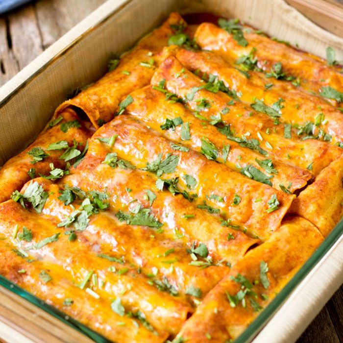 15 Best Family Dinner Recipes Healthy Family Dinner Ideas Kids Will Love   Black Bean Enchiladas Top View1 