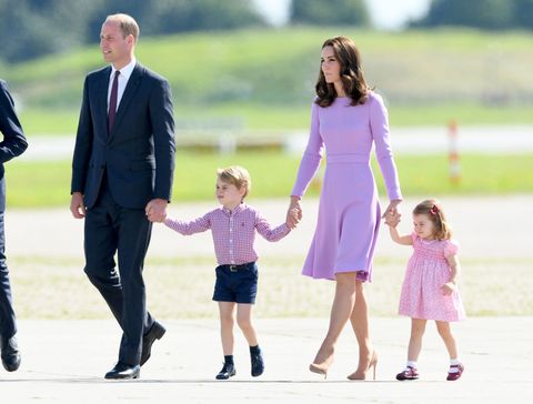 The Duke of Cambridge, Prince George, Duchess of Cambridge and Princess Charlotte