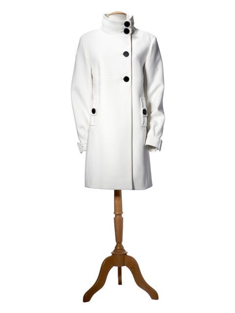 white wool coat