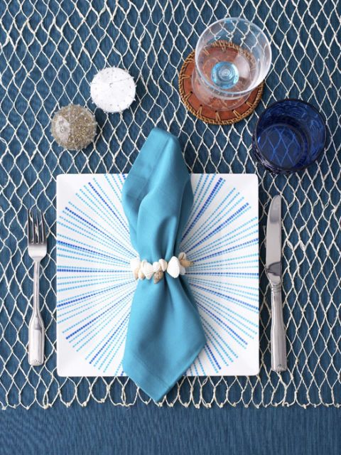 table cloth and place setting