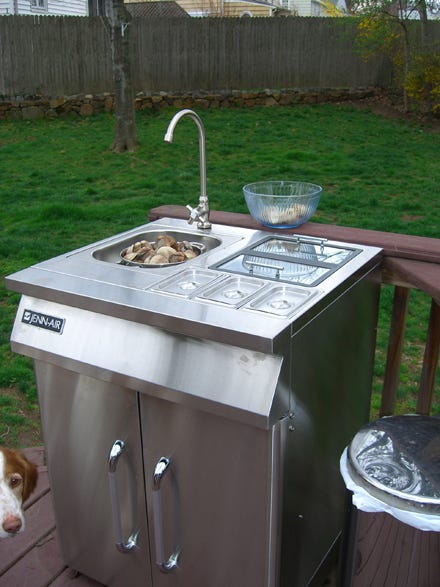 Outdoor sink hook up
