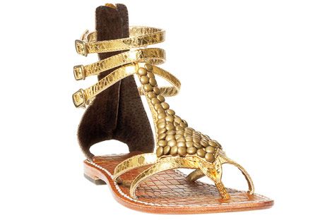 Ginger beaded gladiator online sandals