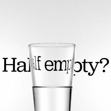 glass half empty