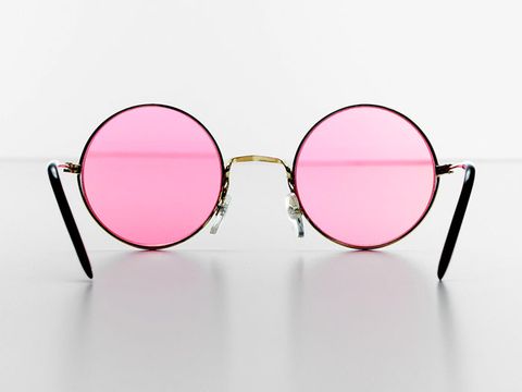 rose-colored glasses