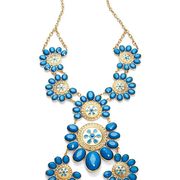 blue bib necklace