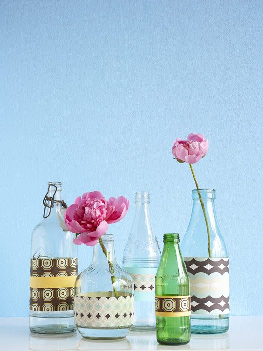 How To Make A Glass Bottle Vase Diy Recycled Glass Bottle Vase