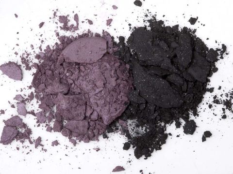 crushed purple and black eyeshadow