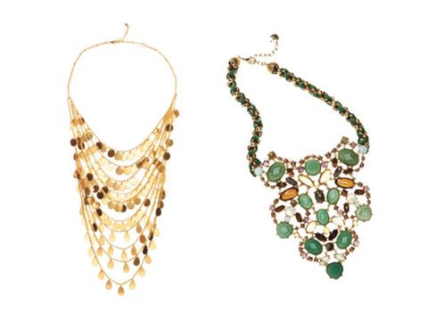 two statement necklaces