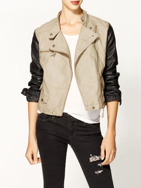 squeaky faux leather jacket