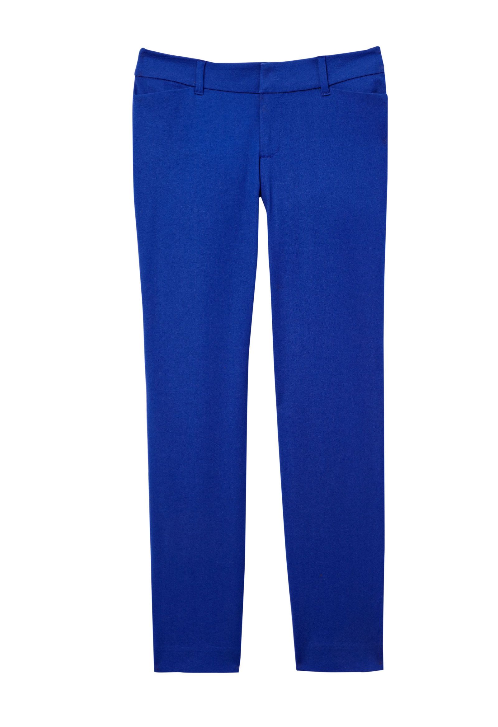 Buy Royal Blue Straight Fit Trousers Online | FableStreet